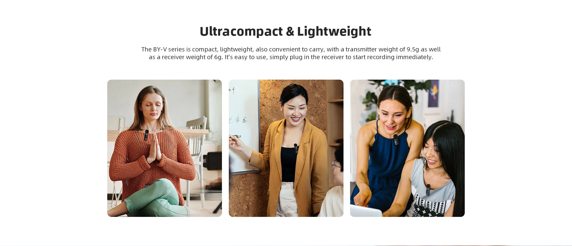 Boya By-V10 2.4ghz Wireless Type-C Microphone