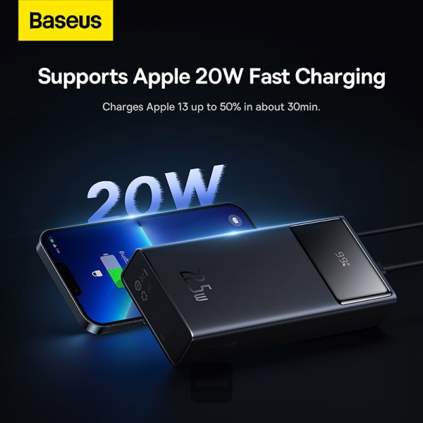 Baseus 30000mAh 22.5W Star-Lord Digital Display Fast Charge Power Bank MY MEMORY Baseus 30000mAh 22.5W Star-Lord Digital Display Fast Charge Power Bank