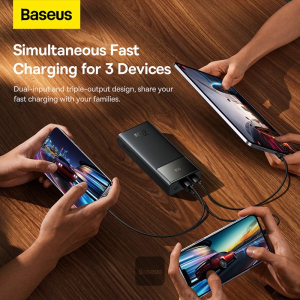 Baseus 20000mAh 22.5W Star-Lord Digital Display Fast Charge Power Bank - Black PPXJ060001