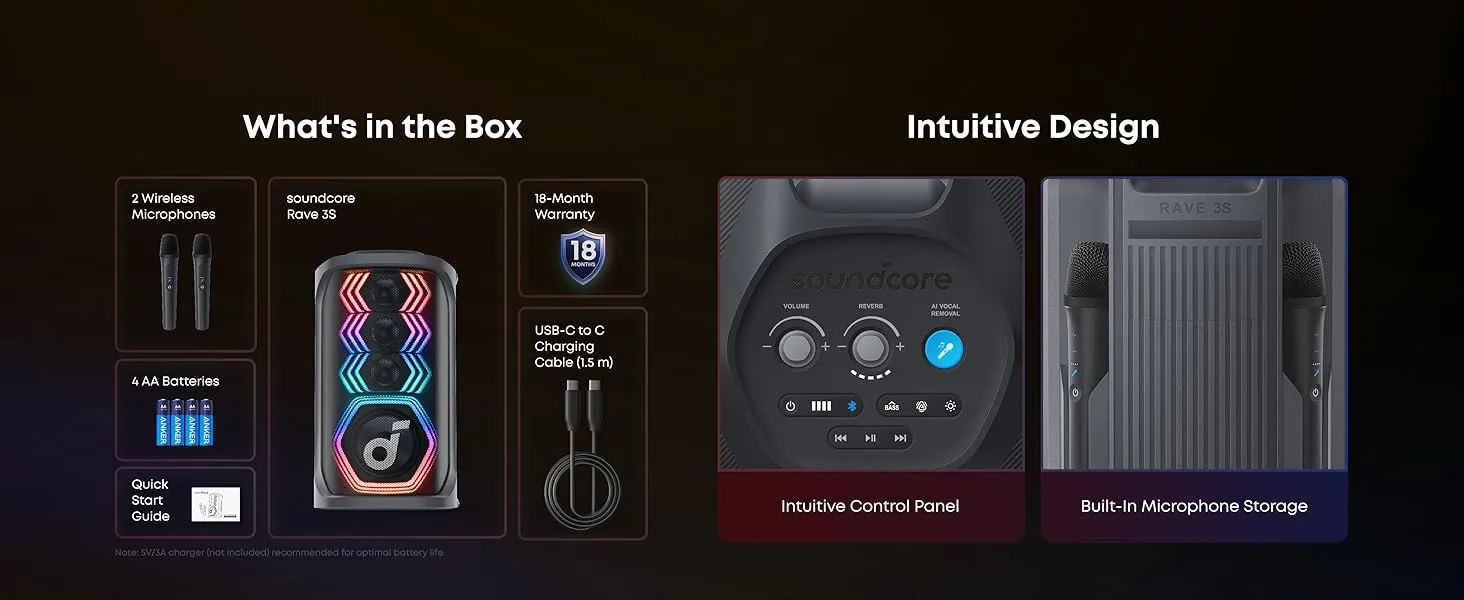 Anker Soundcore Rave 3S Portable Bluetooth Speaker with 2 Mic mymemorylk_com (1)