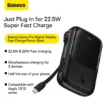 Baseus 10000mAh 22.5W Qpow Pro Fast Charge Digital Display Power Bank mymemorylk.com