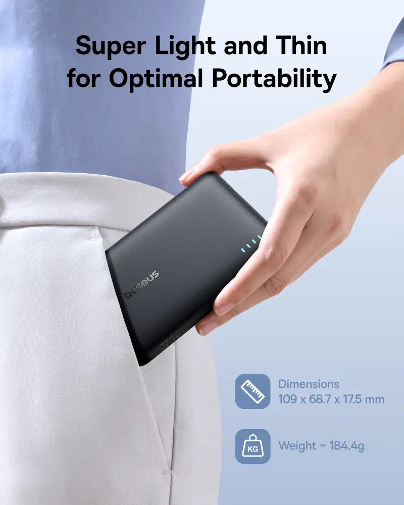 Baseus EnerFill FP21 Power Bank 10000mAh 22.5W Cosmic Black - P1008210D123-00 mymemorylk.com