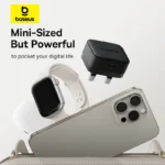 Baseus 20W Palm Fast Charger Type C UK Pin - Cosmic Black