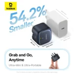 Baseus 45W PicoGo AE11 GaN 6 Type-C Fast Charger – Cosmic Black