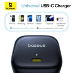 Baseus 45W PicoGo AE11 GaN 6 Type-C Fast Charger – Cosmic Black