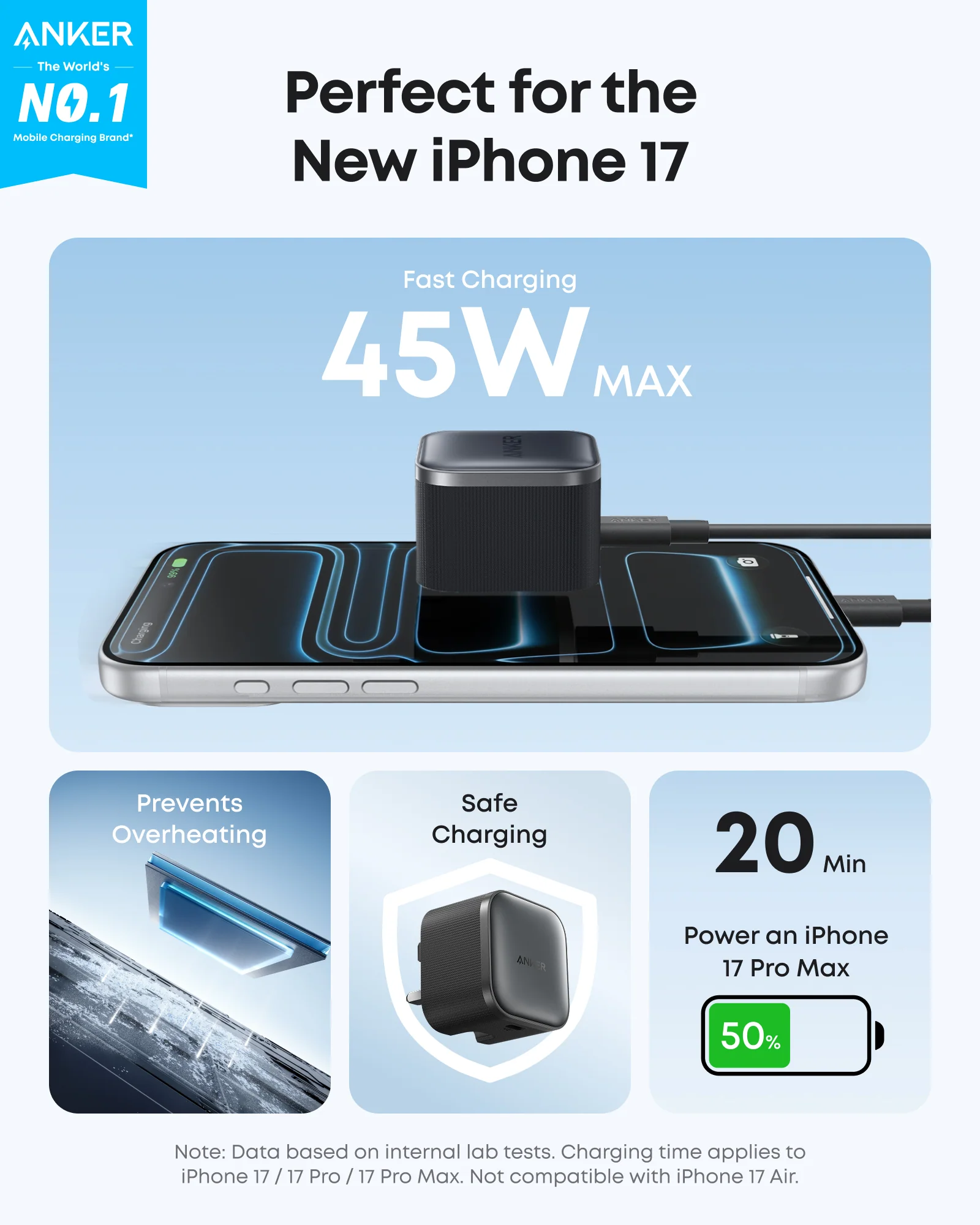 Anker Nano Charger (45W) with USB-C Cable MY MEMORY Anker Nano Charger (45W) with USB-C Cable