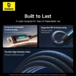 Baseus 1 Meter 20W Lit Button-Control PD Type-C to Lightning Fast Charging Data Cable – P10379001121-00