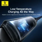 Baseus 1 Meter 20W Lit Button-Control PD Type-C to Lightning Fast Charging Data Cable – P10379001121-00