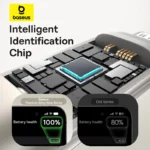 Baseus 1 Meter 20W Titanium Alloy PD Type-C to Lightning Fast Charging Cable – (Galaxy Titanium Gold)