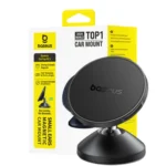 Baseus, Go Trip DC1, Magnetic Car Mount, Small Ears Series, Vertical Phone Holder, Car Accessory, Dashboard Mount, Cosmic Black, Strong Magnet Holder, Car Phone Holder
