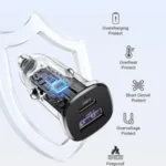 UGREEN EC305 30W Type-C + Usb Dual Port Car Charger – 25845