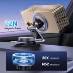 UGREEN LP865 Magnetic 360 Rotatable + Retractable Car Phone Holder Metal – 45577