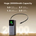 UGREEN PB726 20000mAh 165W Power Bank with Retractable Cable 55987B 