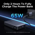 UGREEN PB550 20000mAh 67W Power Bank with Built-in Type – C Cable – 55996B
