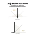 UGREEN AC650 High-Gain Dual Band Wireless USB Wi-Fi Adapter - CM496 – 90339 - Image 3