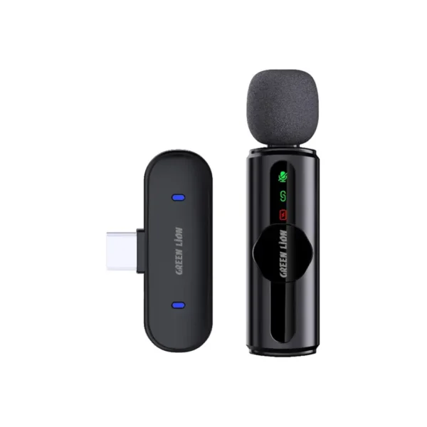 Green Lion GM-75X Microphone 3-Level Noise Cancellation - Black