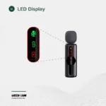 Green Lion GM-75X Microphone 3-Level Noise Cancellation - Black
