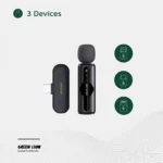Green Lion GM-75X Microphone 3-Level Noise Cancellation - Black