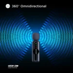 Green Lion GM-75X Microphone 3-Level Noise Cancellation - Black