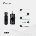 Green Lion GM-79X Noise Cancellation Microphone Type-C AUX and Lightning