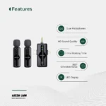 Green Lion GM-80X Microphone 3 in 1 - Black