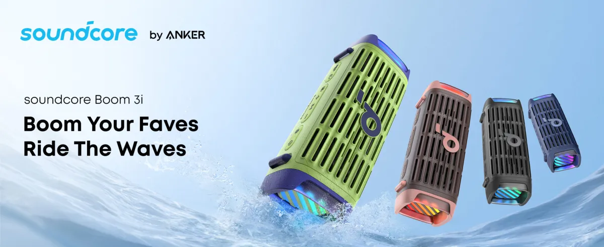 Anker Soundcore Boom 3i Portable Speaker MY MEMORY Anker Soundcore Boom 3i Portable Speaker MY MEMORY