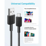 Anker 322 Usb-A To Usb-C Cable-A81h5 3ft