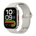 Redmi Watch 6 Lite AMOLED display showing watch face Redmi Watch 6 Lite silver strap side view Redmi Watch 6 Lite heart rate and SpO2 sensor on back Redmi Watch 6 Lite box contents and magnetic charger