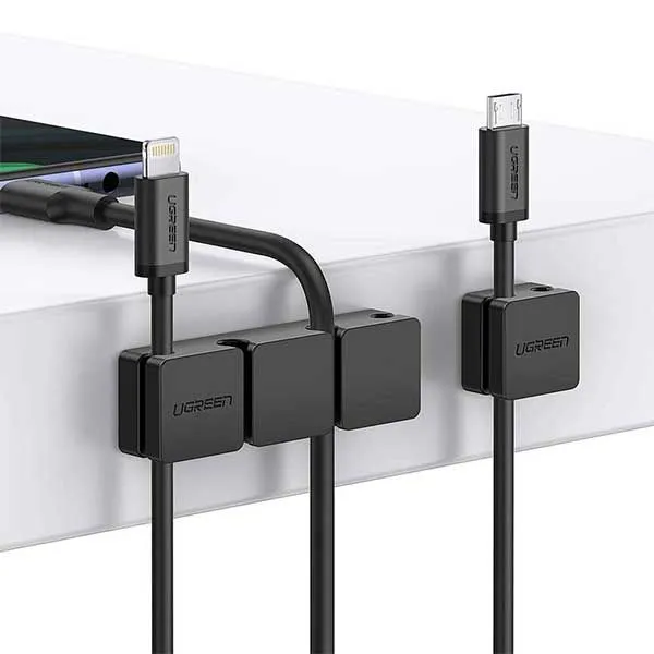 UGREEN LP208 Cable Holder Clips (3+1 Combination) - 70585 mymemorylk (8) UGREEN Cable Holder Clips (3+1 Combination) - Black - LP208 - 70585 - Image 1