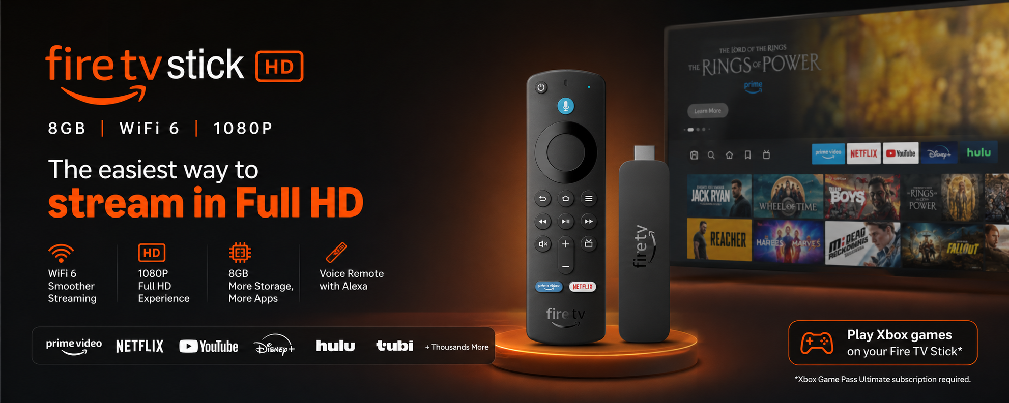 Amazon Fire TV Stick HD 8GB WiFi 6 MY MEMORY Amazon Fire TV Stick HD 8GB WiFi 6 MY MEMORY
