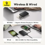 Baseus Airpow Ⅱ 10000mAh 22.5W Qi2 Magnetic Power Bank - Image 7